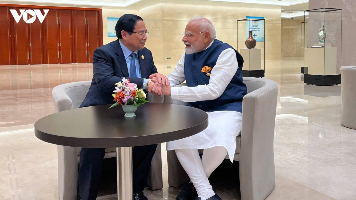 thu tuong pham minh chinh gap cac nha lanh dao du hoi nghi thuong dinh sco hinh anh 2