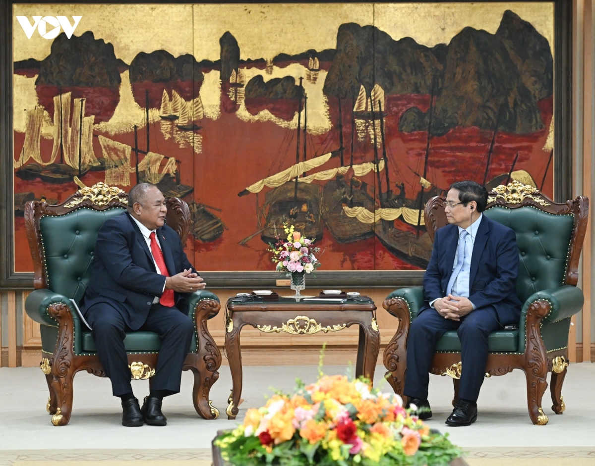 thu tuong pham minh chinh tiep bo truong ngoai giao va hop tac timor-leste hinh anh 2