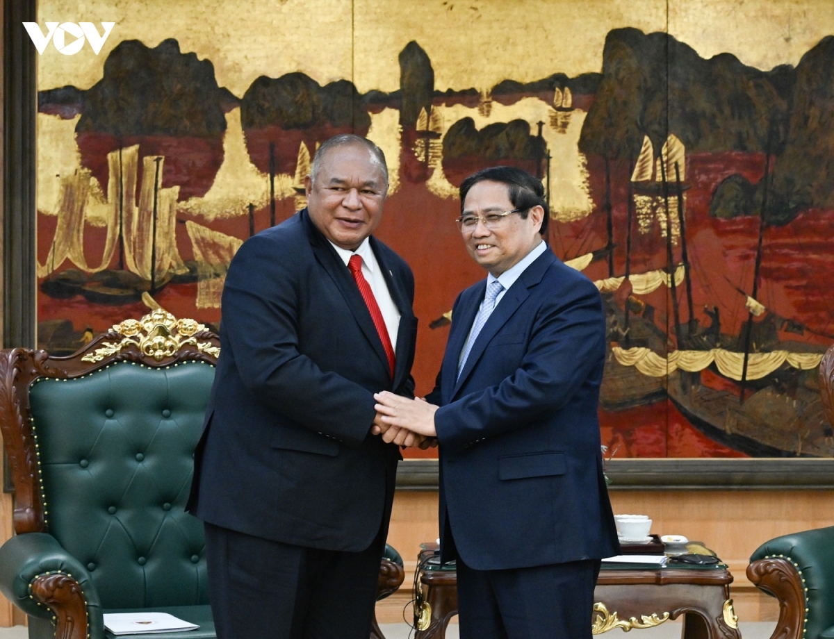 thu tuong pham minh chinh tiep bo truong ngoai giao va hop tac timor-leste hinh anh 1