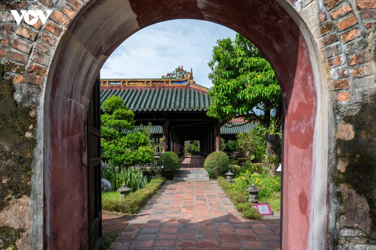 vuon thieu phuong ngu uyen xanh trong long Dai noi hue hinh anh 2