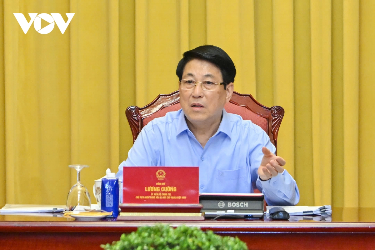 chủ tịch nước làm việc với các cơ quan về chuẩn bị cho lễ mở ký công ước hà nội hình ảnh 1 chu tich nuoc lam viec voi cac co quan ve chuan bi cho le mo ky cong uoc ha noi hinh anh 1