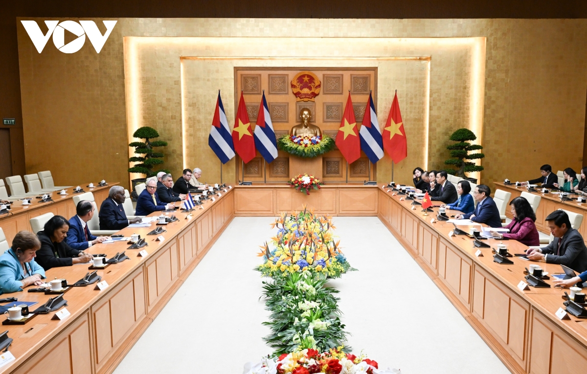 chu tich quoc hoi cuba esteban lazo hernandez hoi kien thu tuong pham minh chinh hinh anh 3