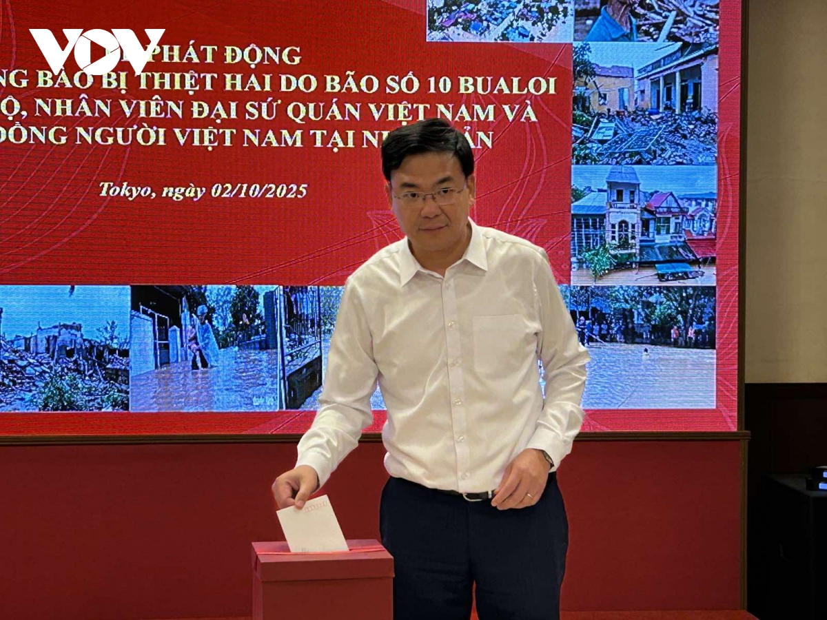 cong dong nguoi viet o nhat ho tro dong bao trong nuoc bi anh huong boi bao so 10 hinh anh 1