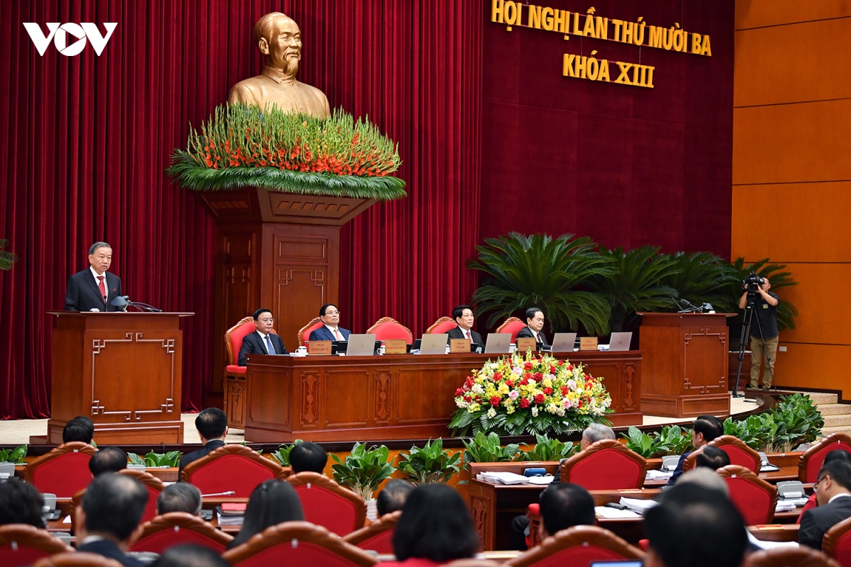toan canh khai mac hoi nghi lan thu 13 ban chap hanh trung uong Dang khoa xiii hinh anh 5