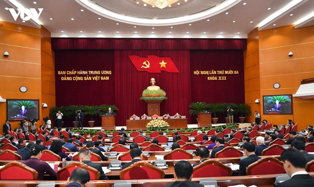 toan canh khai mac hoi nghi lan thu 13 ban chap hanh trung uong Dang khoa xiii hinh anh 1