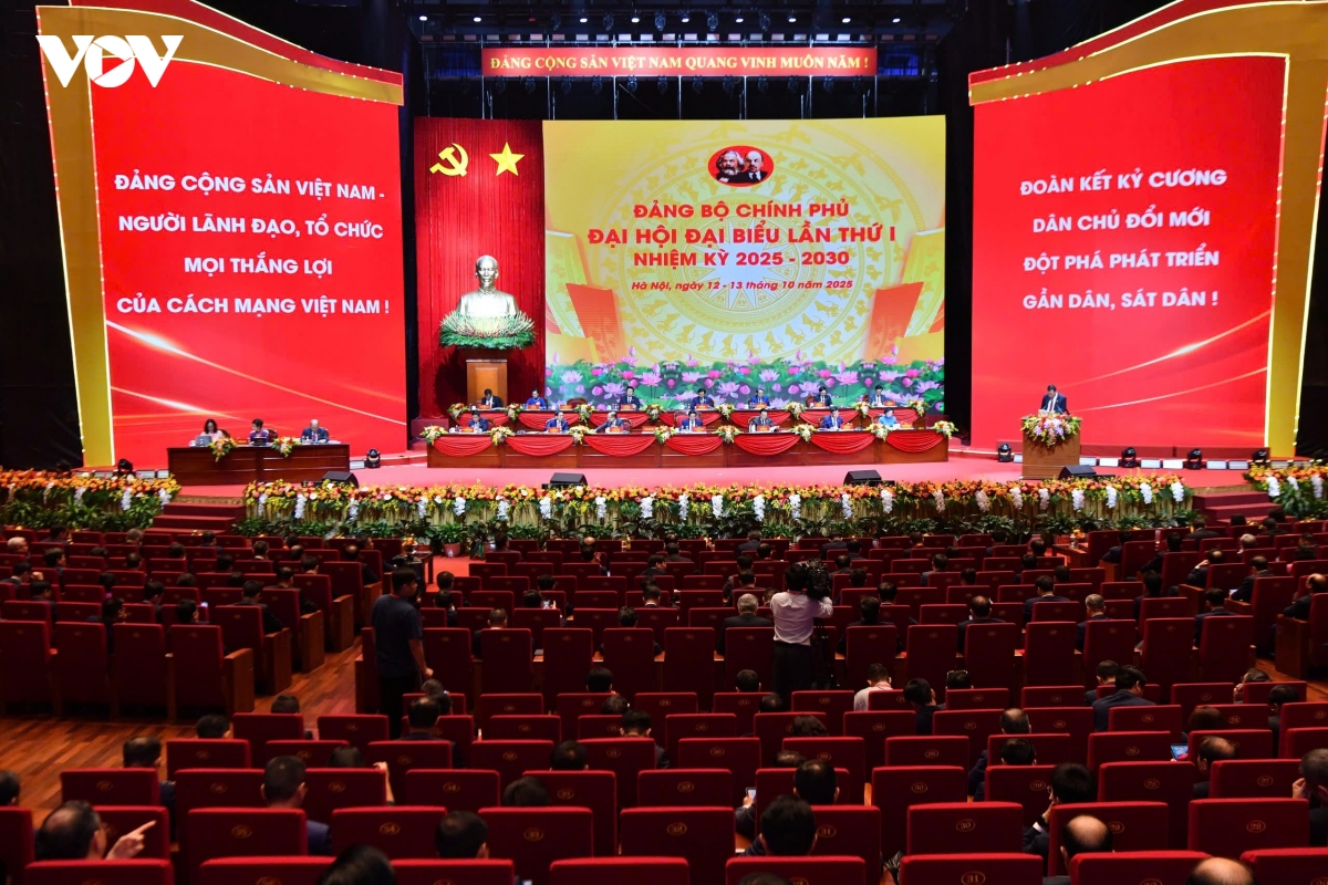 phien lam viec thu nhat Dai hoi dai bieu Dang bo chinh phu hinh anh 3