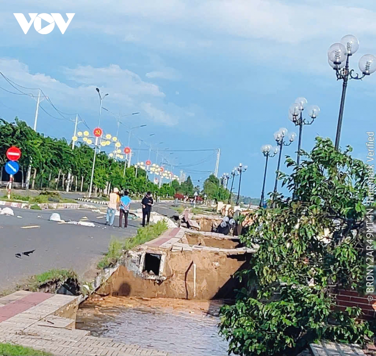 bo ke cu xa thuong phuoc Dong thap tiep tuc xay ra sat lo nghiem trong hinh anh 1
