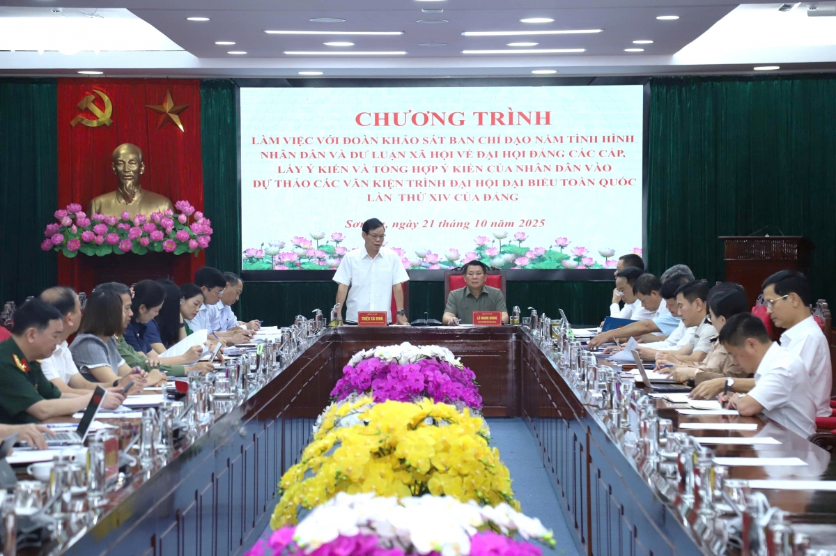 khao sat nam tinh hinh nhan dan ve Dai hoi Dang cac cap tai tinh son la hinh anh 1