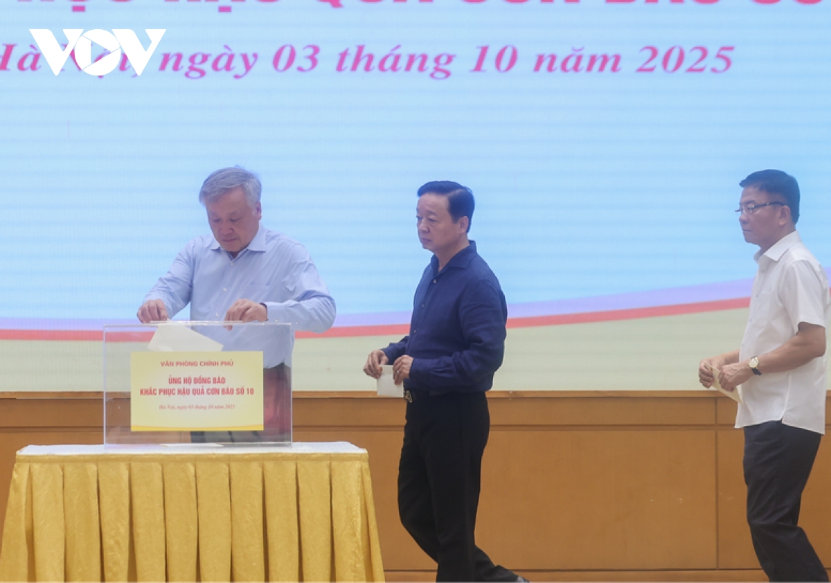 thu tuong va van phong chinh phu quyen gop ung ho dong bao khac phuc hau qua bao lu hinh anh 2