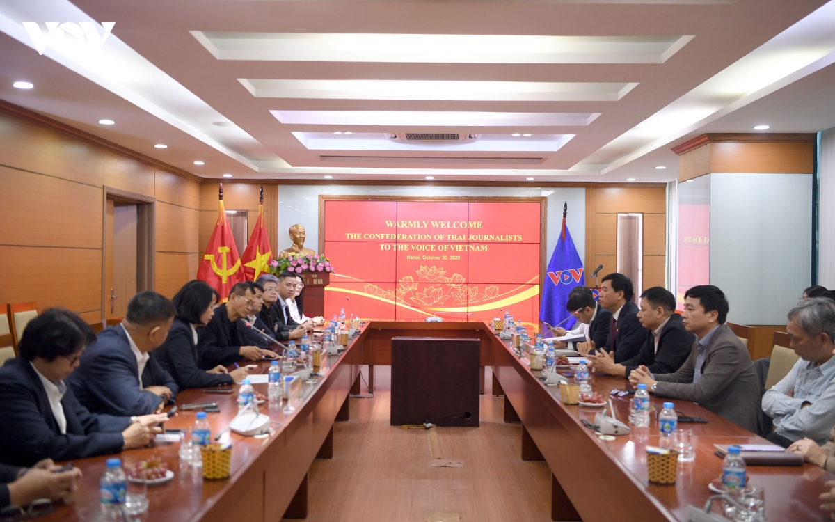lanh dao vov tiep doan dai bieu lien doan nha bao thai lan hinh anh 1