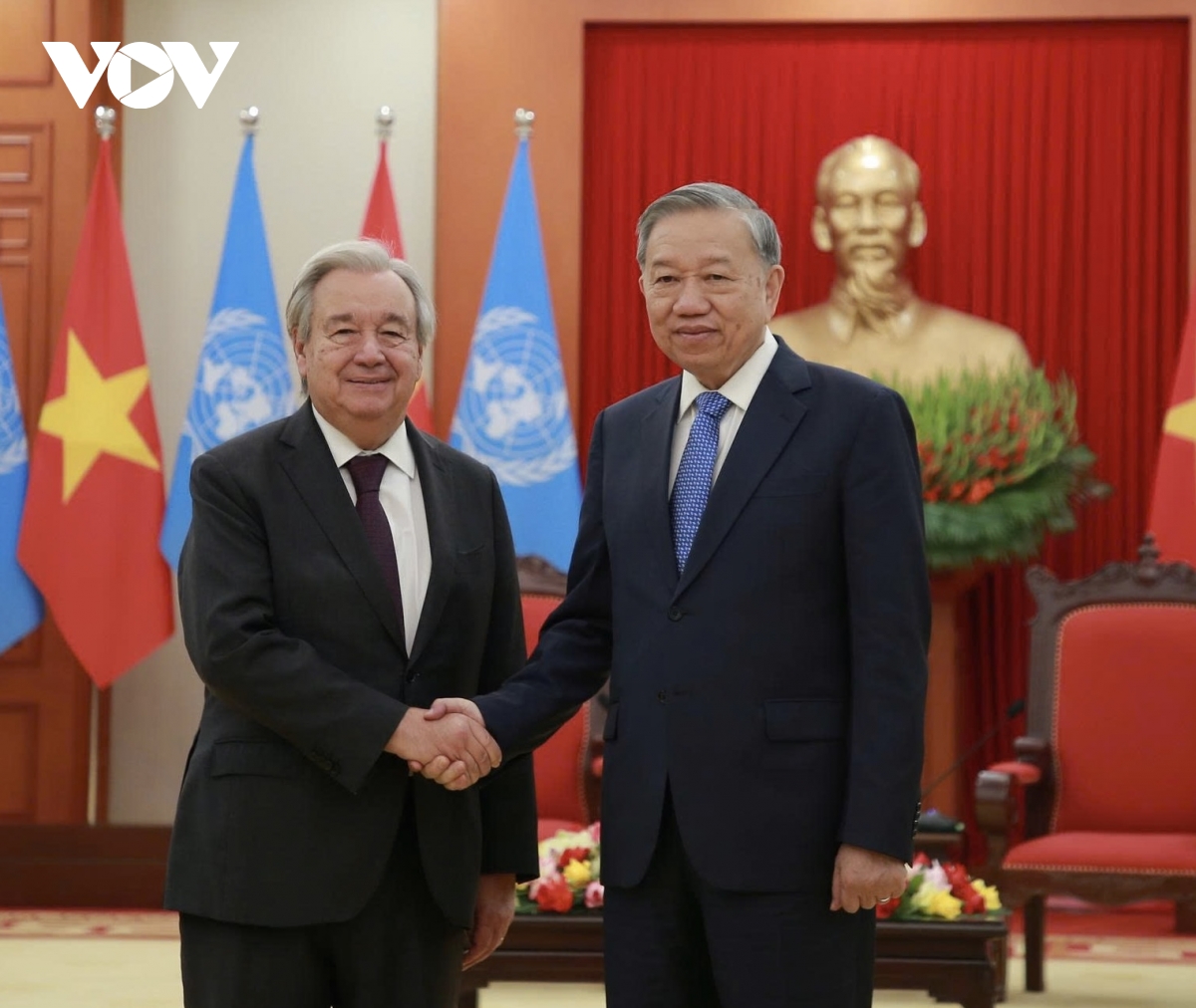 Tổng Bí thư Tô Lâm tiếp Tổng Thư ký Liên Hợp Quốc Antonio Guterres