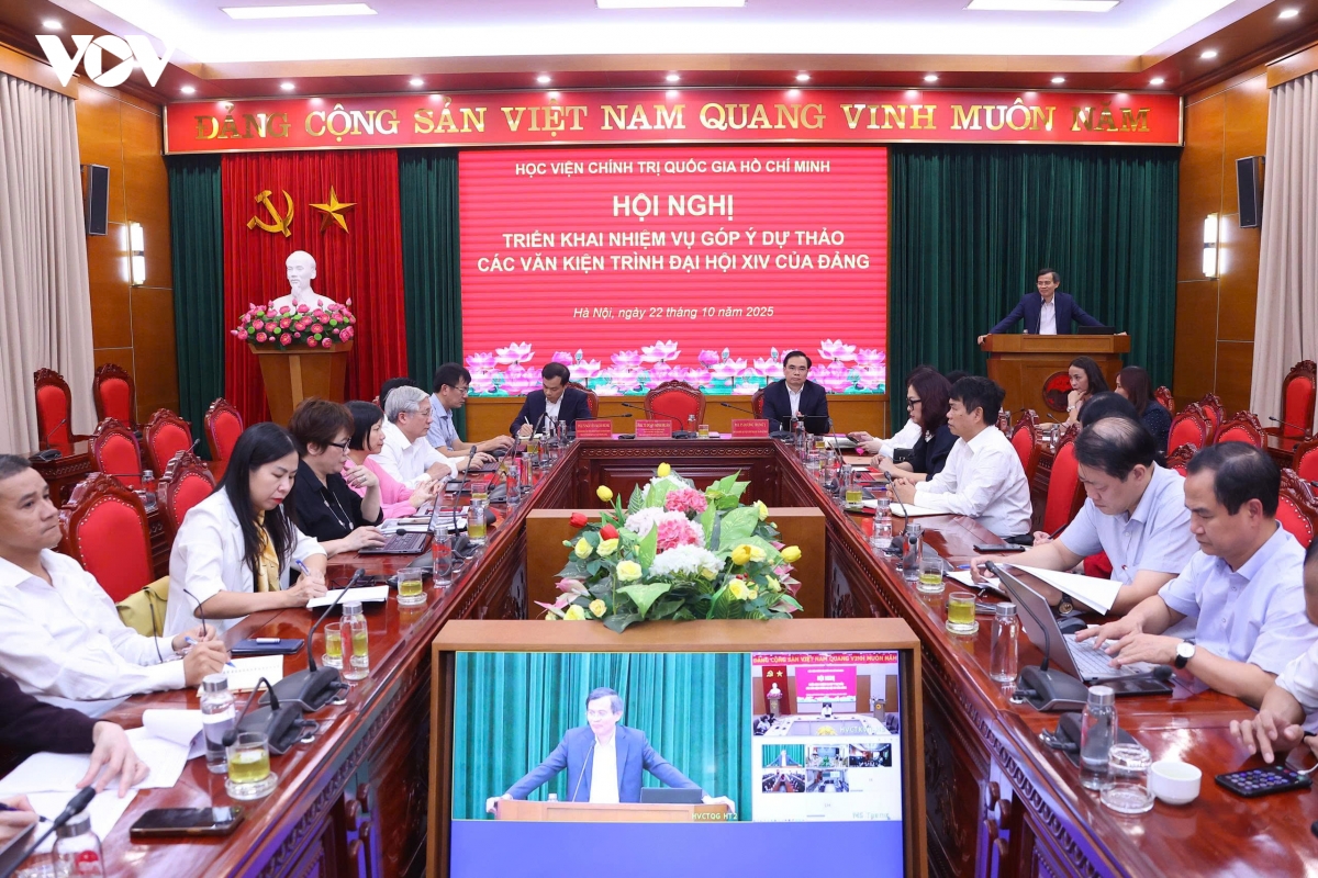 hoc vien chinh tri quoc gia ho chi minh gop y vao du thao cac van kien Dai hoi xiv hinh anh 1