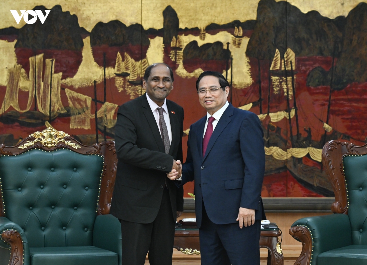 thu tuong pham minh chinh tiep Dai su singapore hinh anh 1