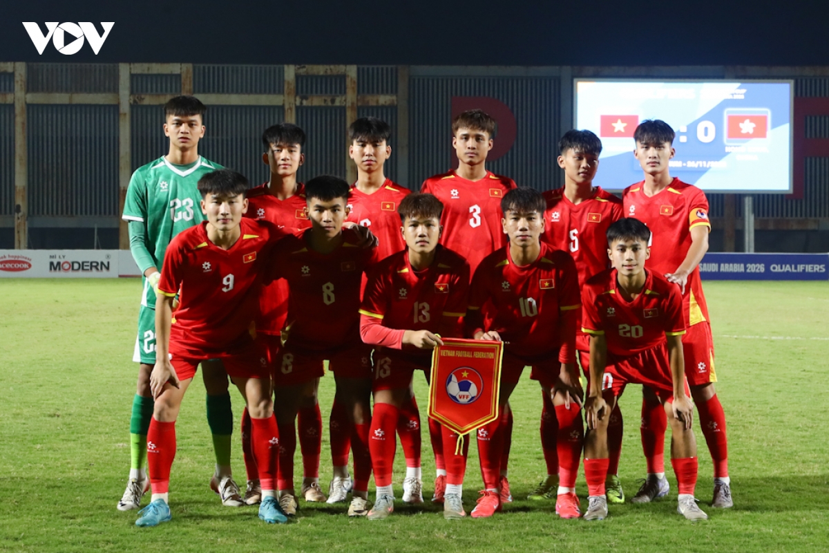 u17 viet nam thang tran thu ba lien tiep tai vong loai u17 chau A 2026 hinh anh 1