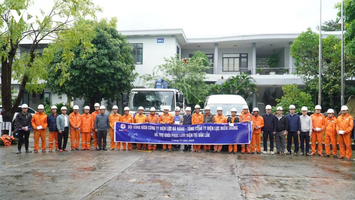 evncpc huy dong nhan luc va 40.000 cong to ho tro Dak lak khoi phuc he thong dien hinh anh 3