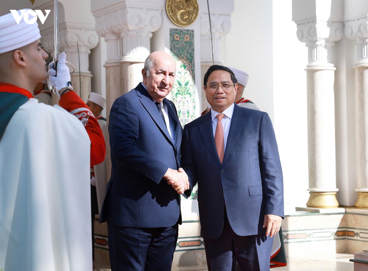 thu tuong pham minh chinh hoi kien voi tong thong algeria abdelmadjid tebboune hinh anh 2