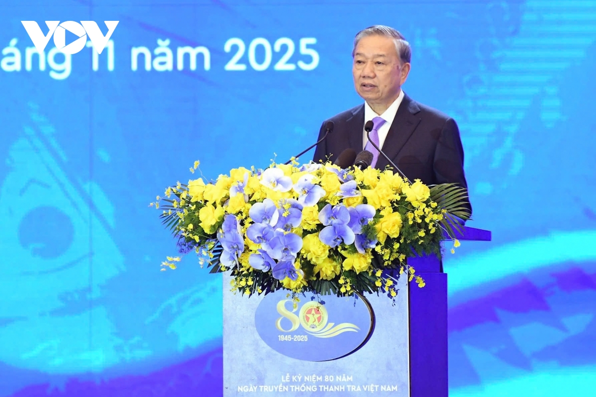 phat bieu cua tong bi thu tai le ky niem 80 nam ngay truyen thong nganh thanh tra hinh anh 1