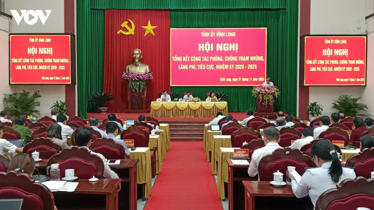 vinh long tong ket cong tac phong, chong tham nhung, lang phi hinh anh 1