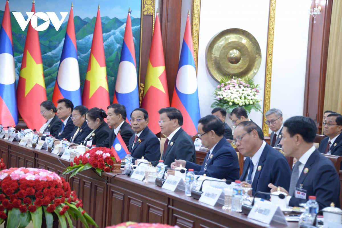 tong bi thu to lam hoi dam voi tong bi thu, chu tich nuoc lao hinh anh 2