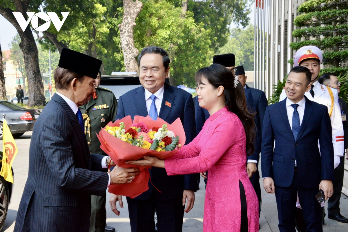 Chủ tịch Quốc hội Trần Thanh Mẫn và Quốc vương Brunei Darussalam Haji Hassan