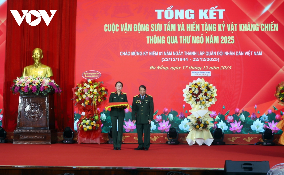 Bảo tàng Quân khu 5 tiếp nhận hơn 200 hiện vật, hình ảnh và tư liệu