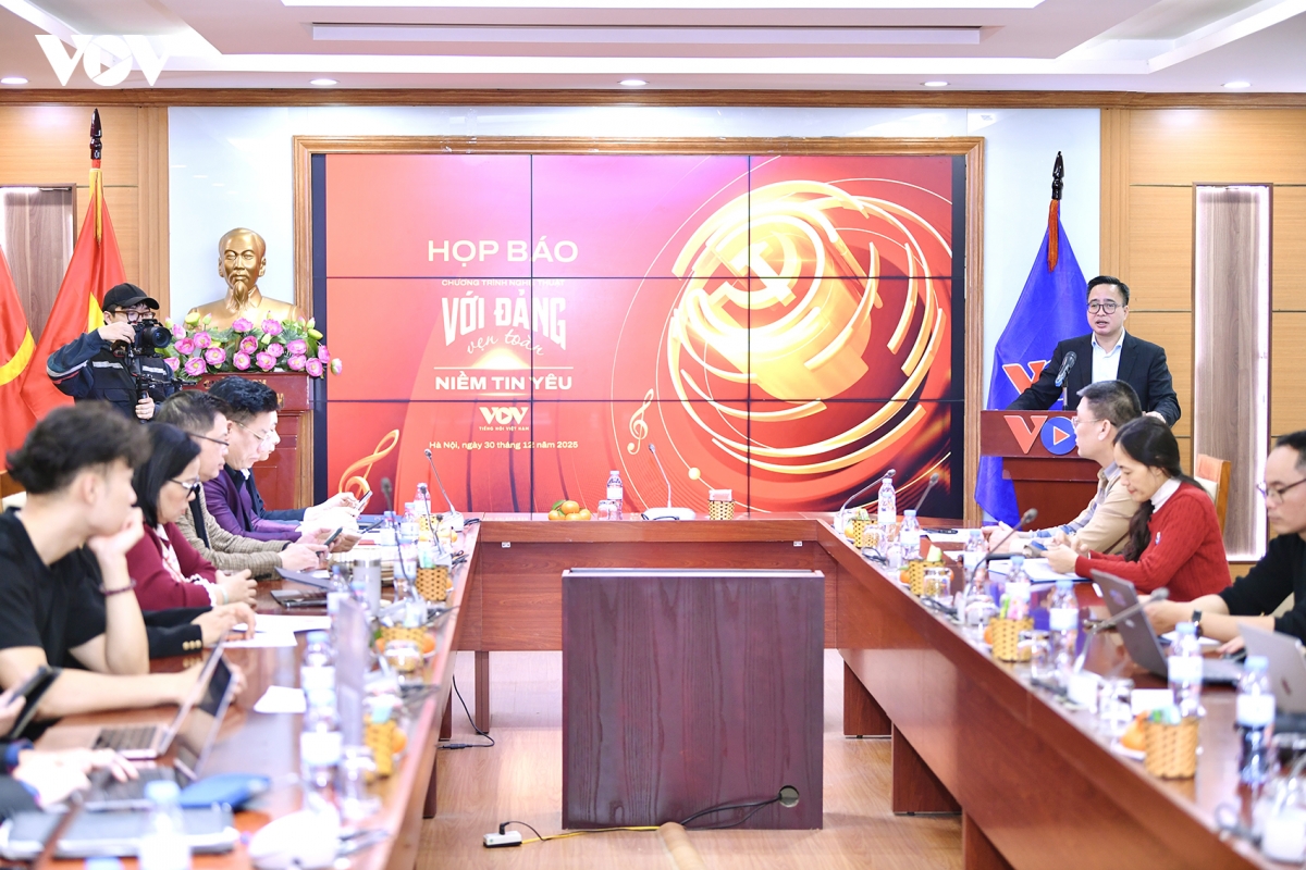 vov to chuc chuong trinh nghe thuat dac biet chao mung Dai hoi xiv cua Dang hinh anh 1