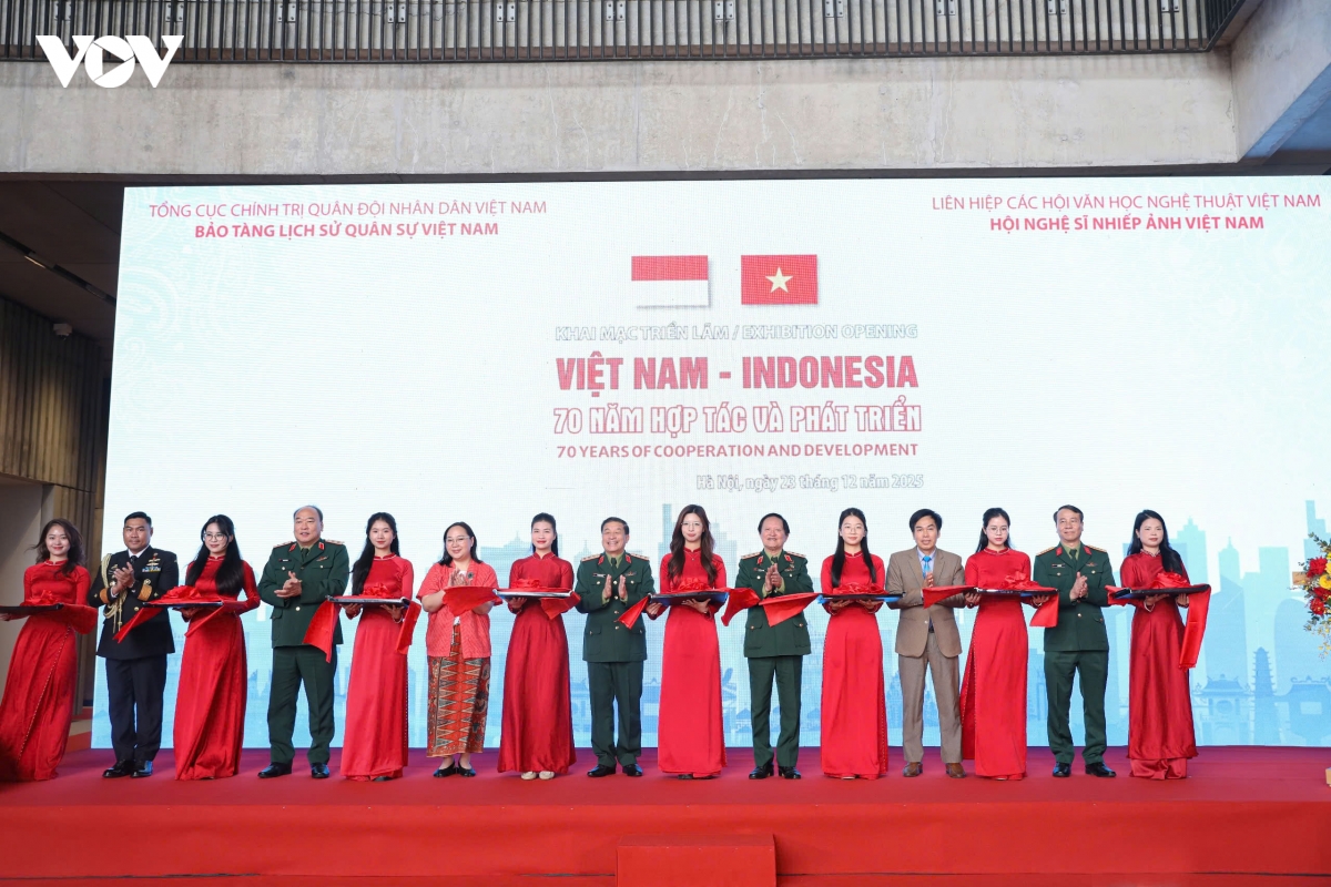 trung bay nhieu hien vat, tu lieu quy ve quan he huu nghi viet nam - indonesia hinh anh 1