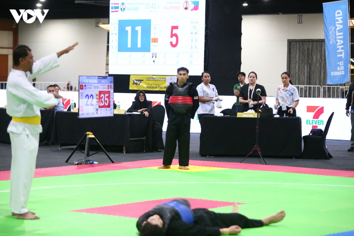 vo si pencak silat viet nam guc nga tren san dau, doi phuong duoc xu thang hinh anh 1