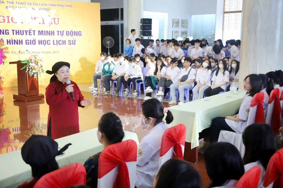 phu tho giao duc di san trong truong hoc, khoi day tinh yeu que huong hinh anh 1