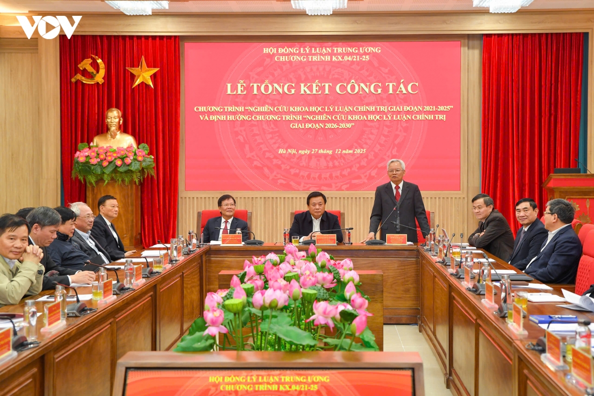 tong ket chuong trinh nghien cuu khoa hoc ly luan chinh tri giai doan 2021 2025 hinh anh 1