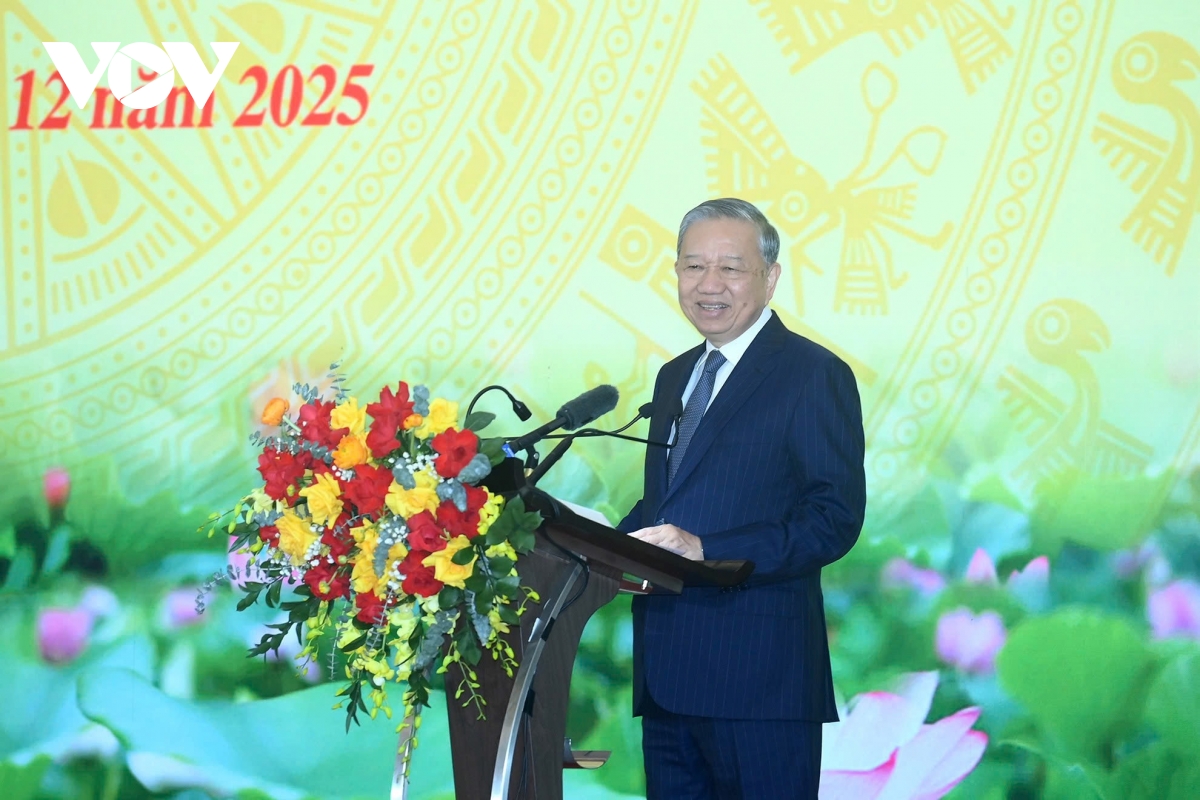 phat bieu cua tong bi thu tai hoi nghi tong ket cong tac tuyen giao va dan van hinh anh 1