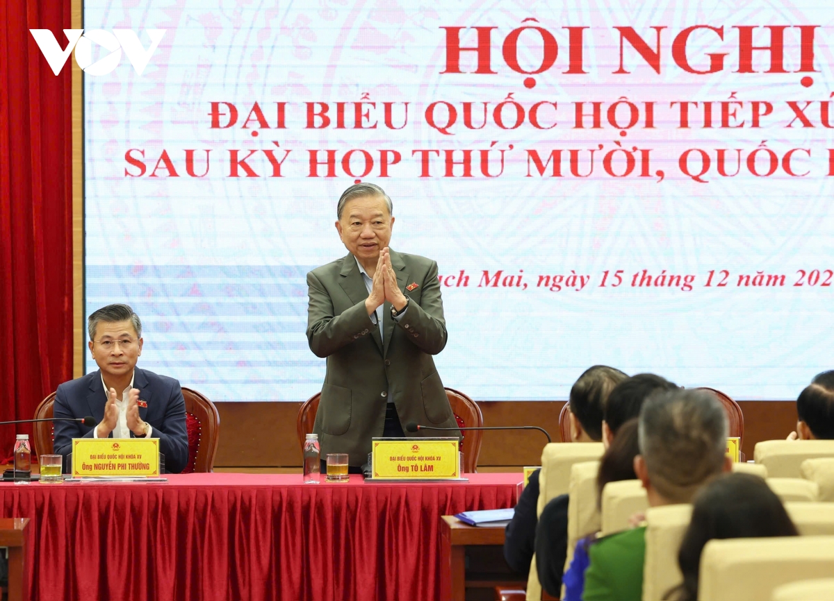 tong bi thu to lam tiep xuc cu tri sau ky hop thu 10, quoc hoi khoa xv hinh anh 2