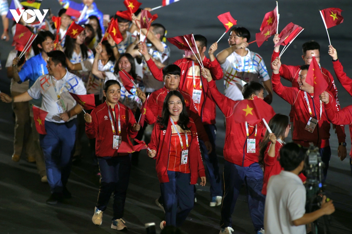 be mac sea games 33 Doan the thao viet nam dung thu 3 toan doan hinh anh 44