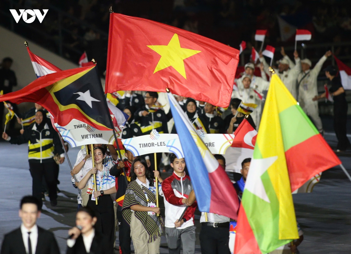 be mac sea games 33 Doan the thao viet nam dung thu 3 toan doan hinh anh 38
