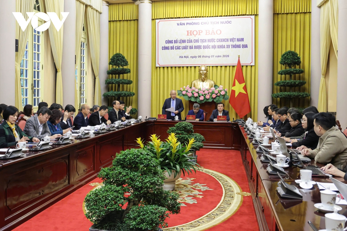 cong bo lenh cua chu tich nuoc ve 12 luat vua duoc quoc hoi khoa xv thong qua hinh anh 1