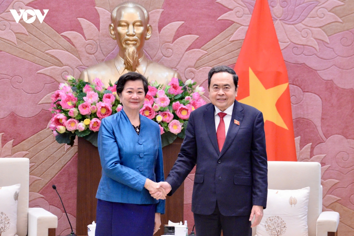 chu tich quoc hoi tran thanh man tiep cac Dai su campuchia, hoa ky va philippines hinh anh 1