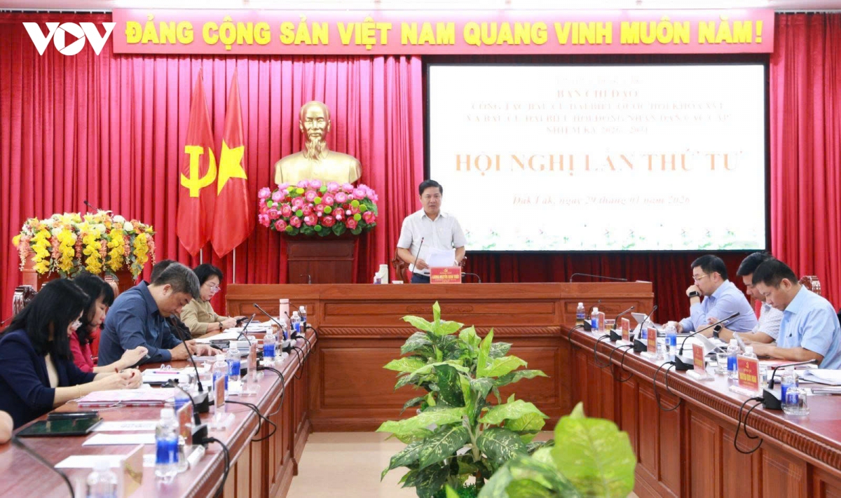 Dak lak tang toc chuan bi cho cuoc bau cu dai bieu quoc hoi va hDnd cac cap hinh anh 1