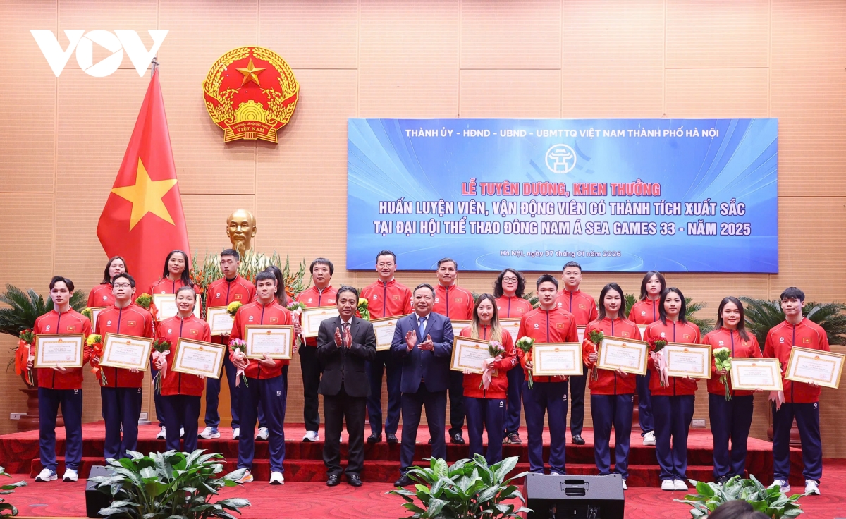 Hà Nội vinh danh VĐV, HLV đạt thành tích cao tại SEA Games 33