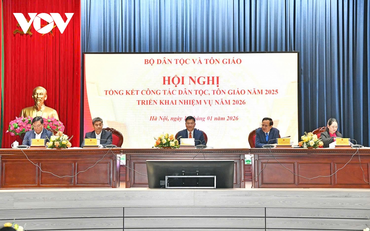 pho thu tuong le thanh long du hoi nghi tong ket cong tac dan toc, ton giao hinh anh 1