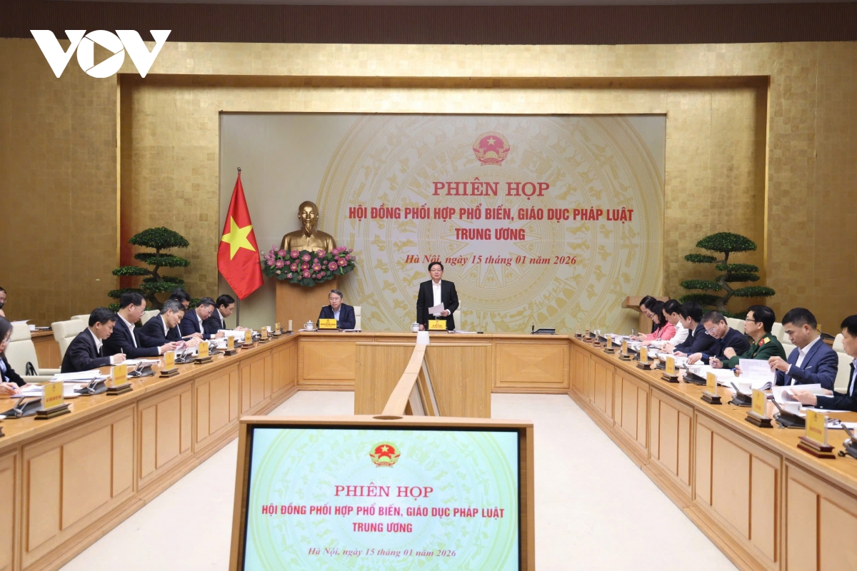 Phó TT Hồ Quốc Dũng họp Hội đồng phối hợp phổ biến, giáo dục pháp luật trung ương