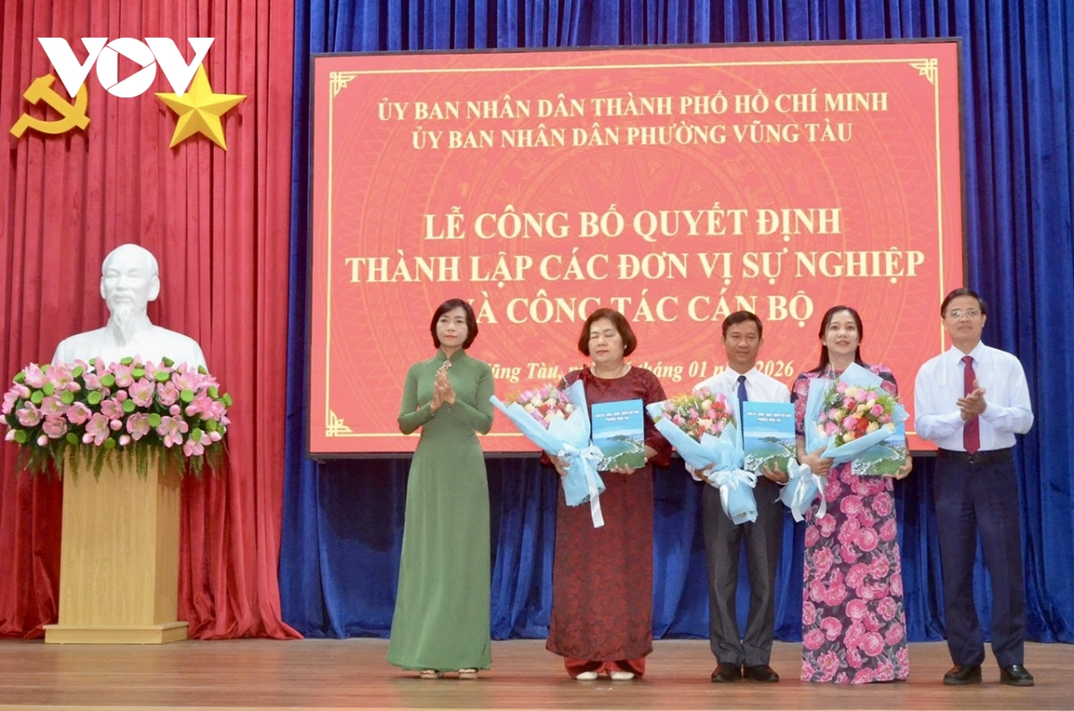 vung tau cong bo thanh lap don vi su nghiep cong lap, bo nhiem can bo hinh anh 1