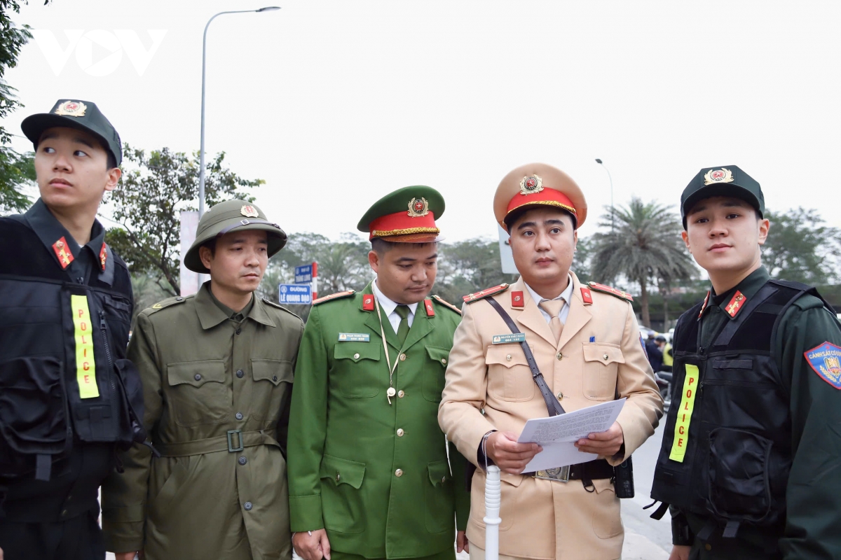 luc luong cong an dien tap phuong an bao ve Dai hoi xiv cua Dang tai ha noi hinh anh 3