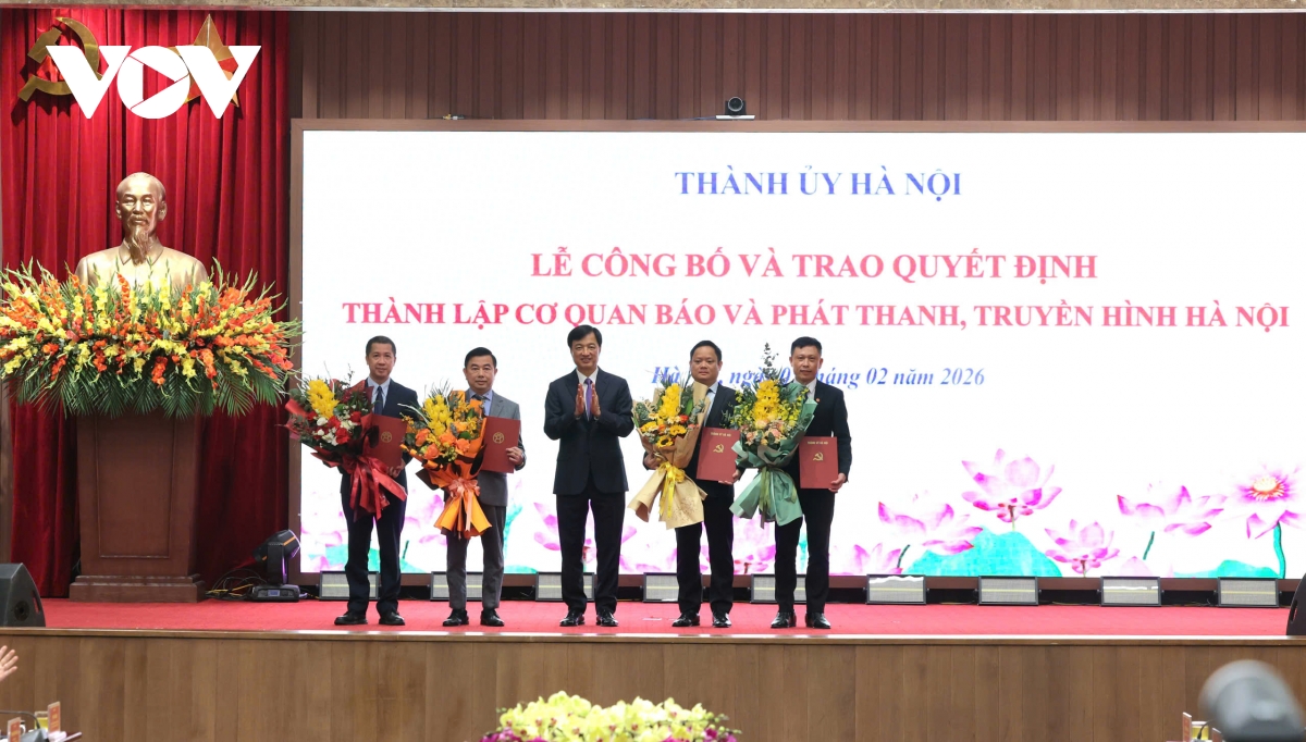 Công bố quyết định thành lập cơ quan Báo và phát thanh, truyền hình Hà Nội
