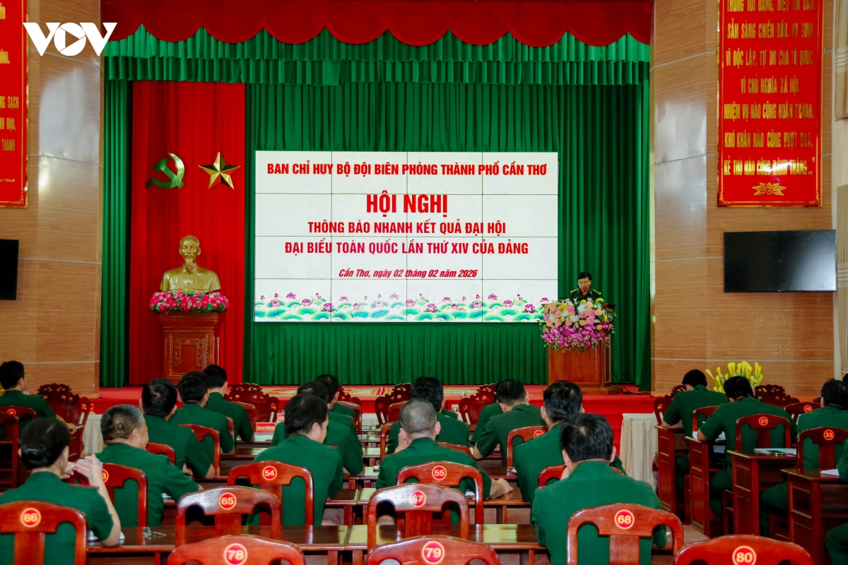 bien phong thanh pho can tho thong bao nhanh ket qua Dai hoi xiv cua Dang hinh anh 1