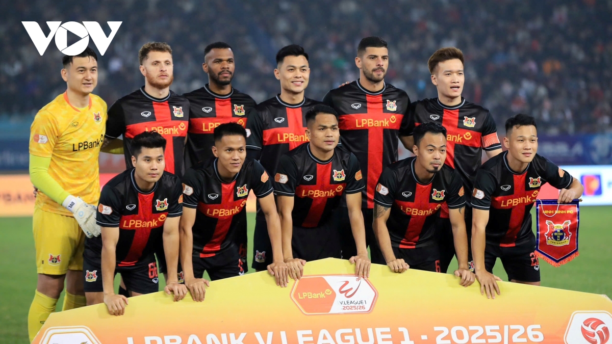 CLB Ninh Bình đứt mạch trận bất bại ở V-League 2025/2026
