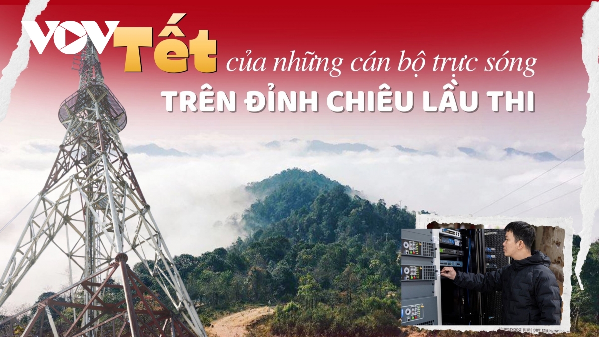 Tết của những cán bộ trực sóng trên đỉnh Chiêu Lầu Thi