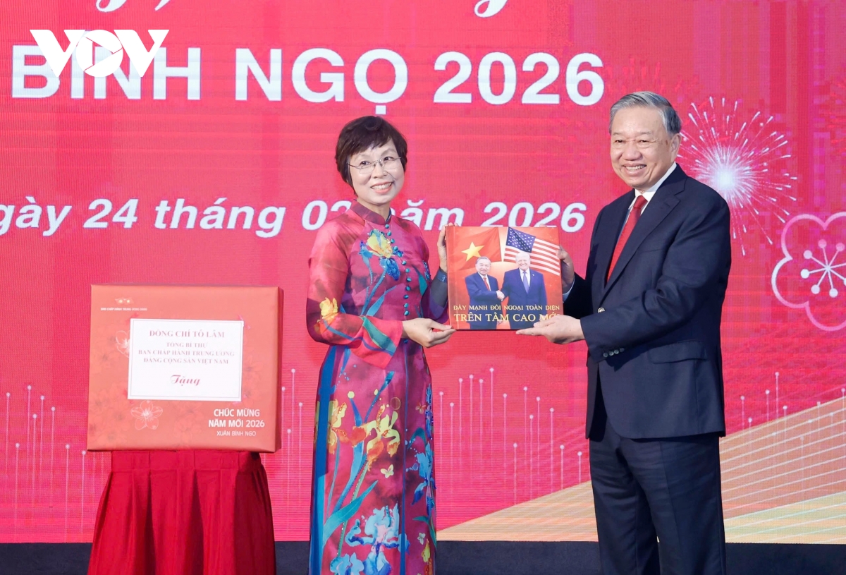 Tổng Bí thư Tô Lâm thăm, chúc Tết tại Thông tấn xã Việt Nam