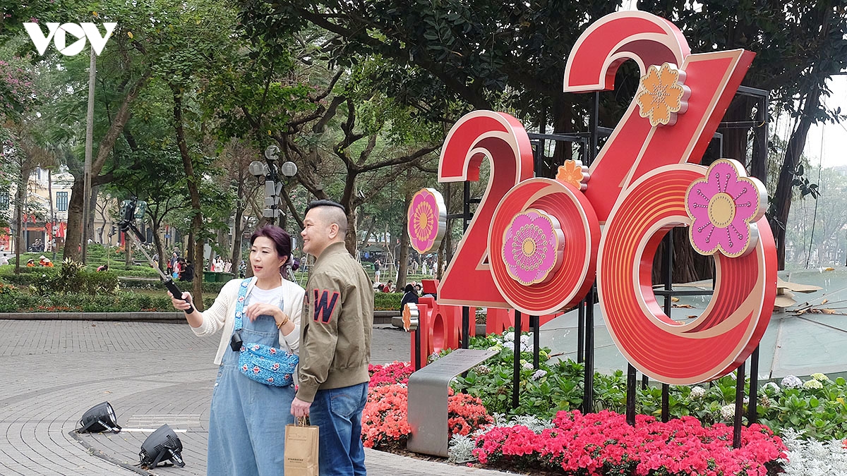 ha noi ruc ro co hoa ngay truoc tet nguyen dan binh ngo 2026 hinh anh 2