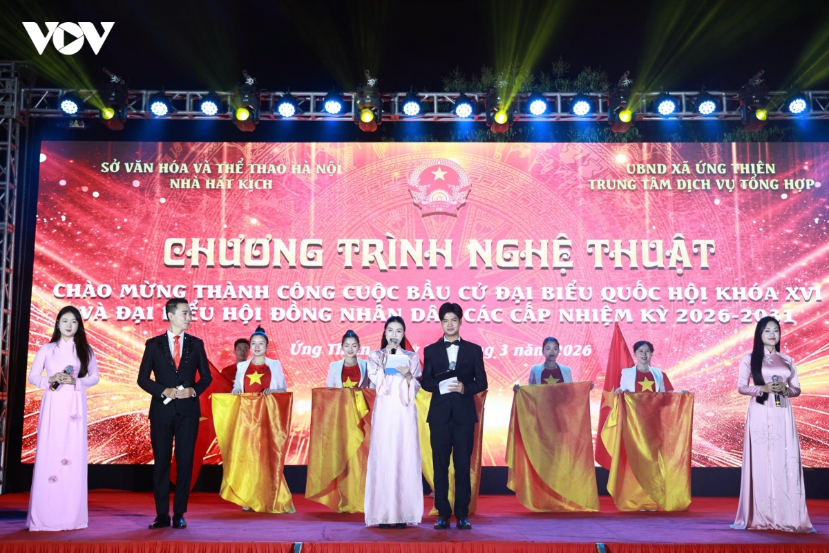 chuong trinh nghe thuat dac sac lan toa niem vui ngay hoi bau cu toan dan hinh anh 1
