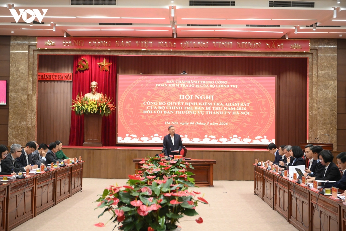 tong bi thu to lam kiem tra, giam sat phai dung quy trinh cua Dang hinh anh 1